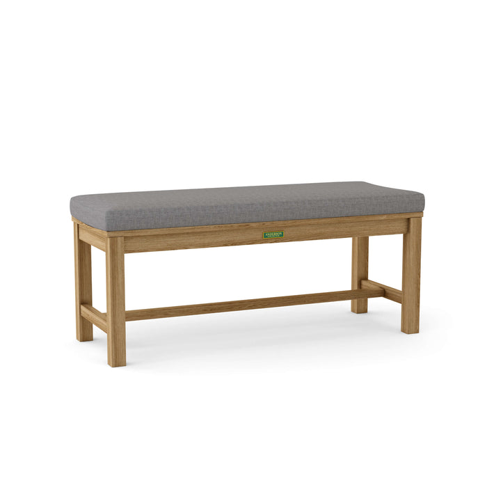 Anderson Teak Bench Slate Anderson Teak Casablanca 2-Seater Backless Outdoor Wood Bench