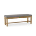 Anderson Teak Bench Slate Anderson Teak Casablanca 3-Seater Backless Outdoor Wood Bench