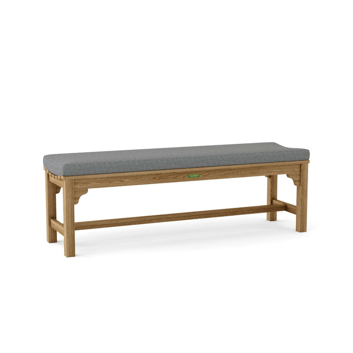 Anderson Teak Bench Slate Anderson Teak Hampton 63″ Backless Outdoor Wood Bench