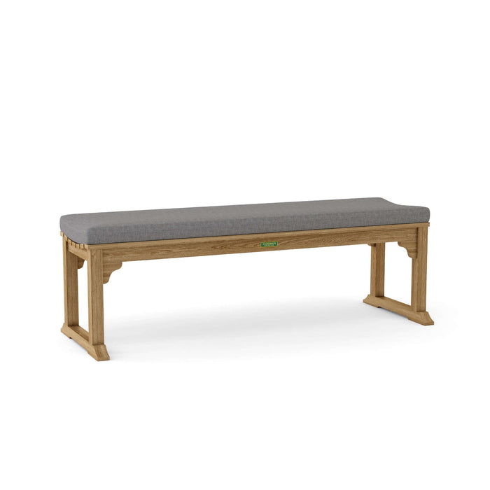 Anderson Teak Bench Slate Anderson Teak  Mason 3-Seater Backless Outdoor Wood Bench