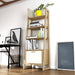 Anderson Teak Kathy Natural Beige Wood Ladder Shelf