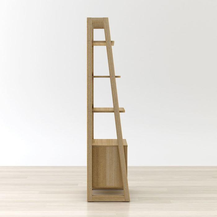 Anderson Teak Bookcase Anderson Teak Kathy Natural Beige Wood Ladder Shelf Bookcase