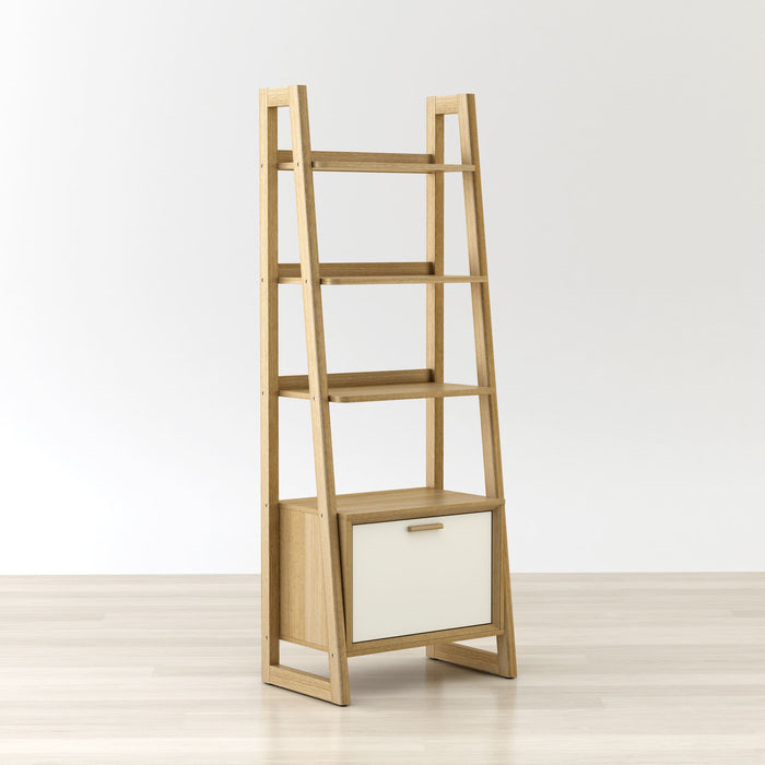 Anderson Teak Bookcase Anderson Teak Kathy Natural Beige Wood Ladder Shelf Bookcase