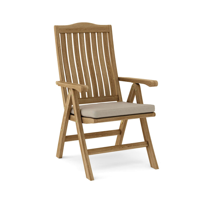 Anderson Teak Chair Ash Anderson Teak Katana 5-Position Reclining Folding Armchair