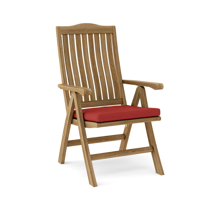 Anderson Teak Chair Pomegranate Anderson Teak Katana 5-Position Reclining Folding Armchair