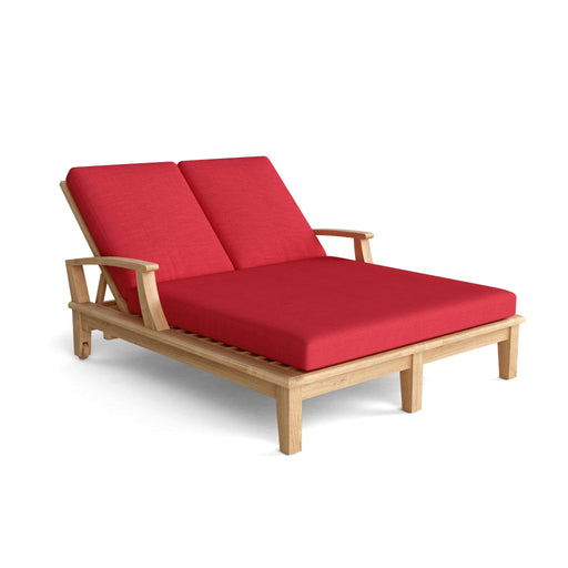 Anderson Teak Chaise Lounge Anderson Teak Brianna Honey Golden Brown Double Sun Lounger