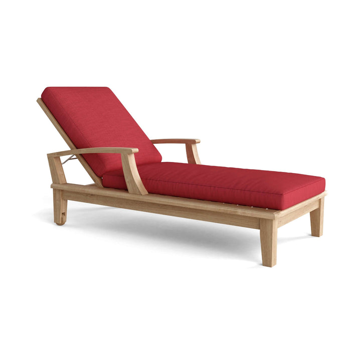 Anderson Teak Chaise Lounge Anderson Teak Brianna Honey Golden Brown Sun Lounger