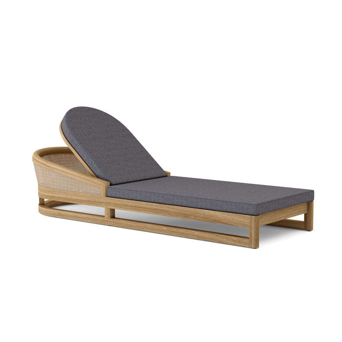 Anderson Teak Chaise Lounge Charcoal Anderson Teak Catania Honey Golden Brown Chaise Lounger