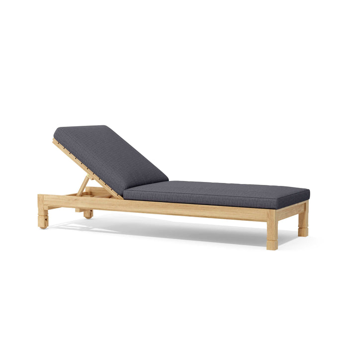 Anderson Teak Chaise Lounge Charcoal Anderson Teak South Bay Sun Lounger