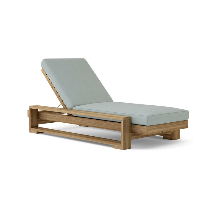 Anderson Teak Chaise Lounge Mist Anderson Teak Capistrano Honey Golden Brown Sun Lounger