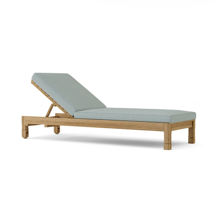 Anderson Teak Chaise Lounge Mist Anderson Teak South Bay Sun Lounger