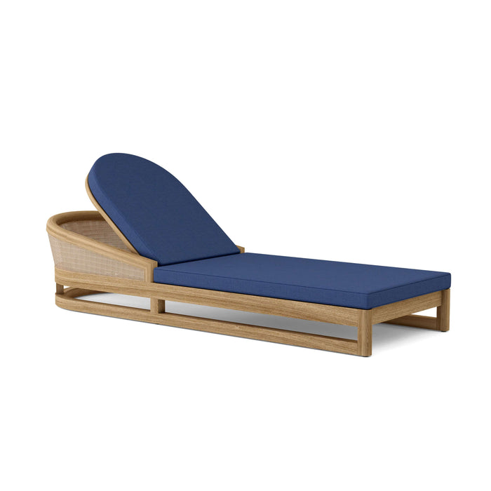 Anderson Teak Chaise Lounge Navy Anderson Teak Catania Honey Golden Brown Chaise Lounger