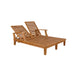 Anderson Teak Chaise Lounge None Anderson Teak Brianna Honey Golden Brown Double Sun Lounger