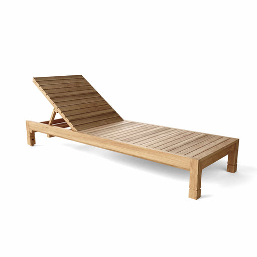 Anderson Teak Chaise Lounge None Anderson Teak South Bay Sun Lounger