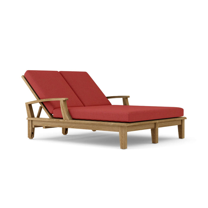 Anderson Teak Chaise Lounge Pomegranate Anderson Teak Brianna Honey Golden Brown Double Sun Lounger