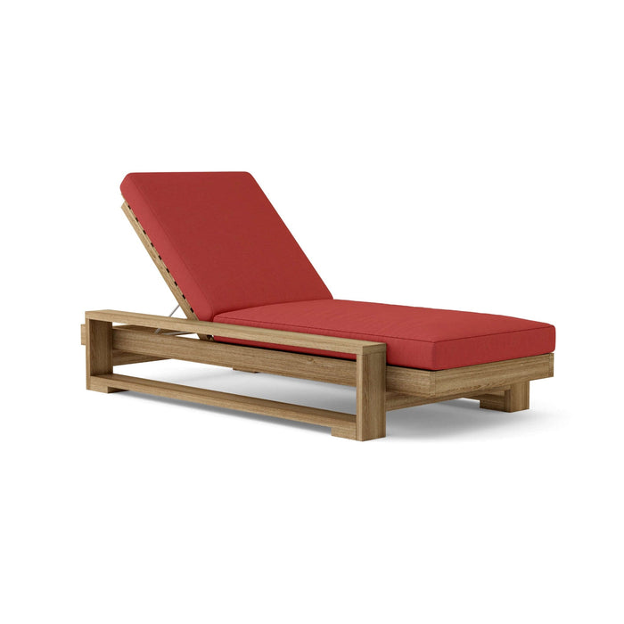 Anderson Teak Chaise Lounge Pomegranate Anderson Teak Capistrano Honey Golden Brown Sun Lounger