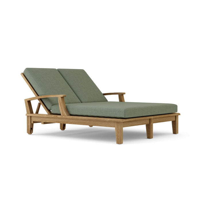 Anderson Teak Chaise Lounge Sage Anderson Teak Brianna Honey Golden Brown Double Sun Lounger