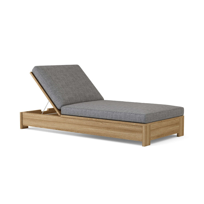 Anderson Teak Chaise Lounge Slate Anderson Teak Madera Honey Golden Brown Sun Lounger