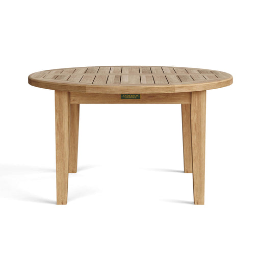 Anderson Teak Coffee Table Anderson Teak Brianna 35″ Round Outdoor Wood Coffee Table