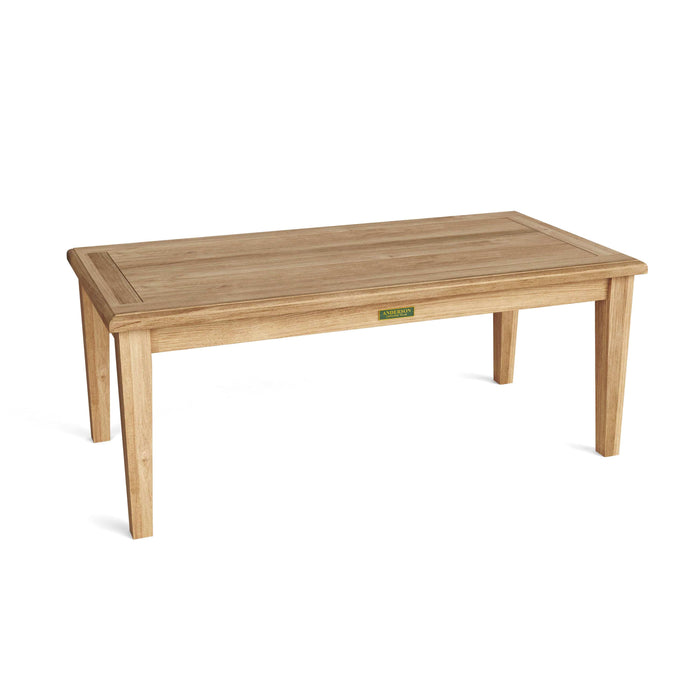 Anderson Teak Coffee Table Anderson Teak Brianna Rectangular Outdoor Wood Coffee Table