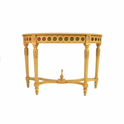 Anderson Teak Console Table Anderson Teak Neoclassical Demilune Mahogany Console Table