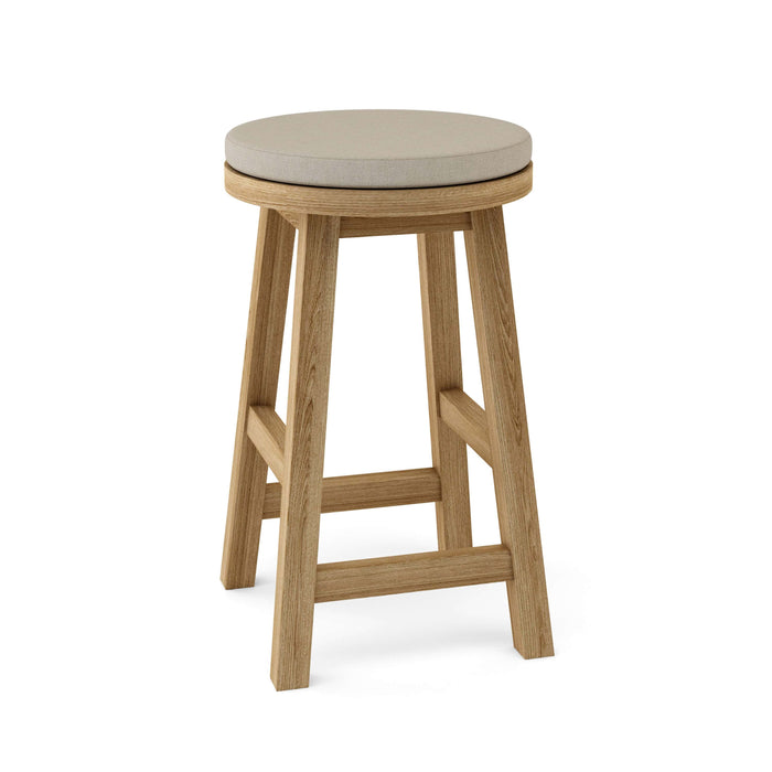 Anderson Teak Counter Stool Ash Anderson Teak Alpine Outdoor Wood Round Counter Stool