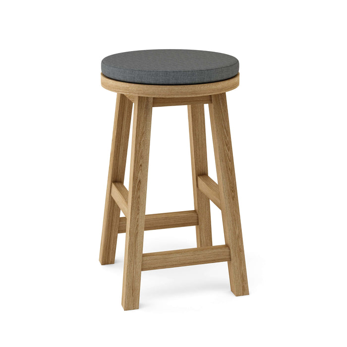 Anderson Teak Counter Stool Charcoal Anderson Teak Alpine Outdoor Wood Round Counter Stool