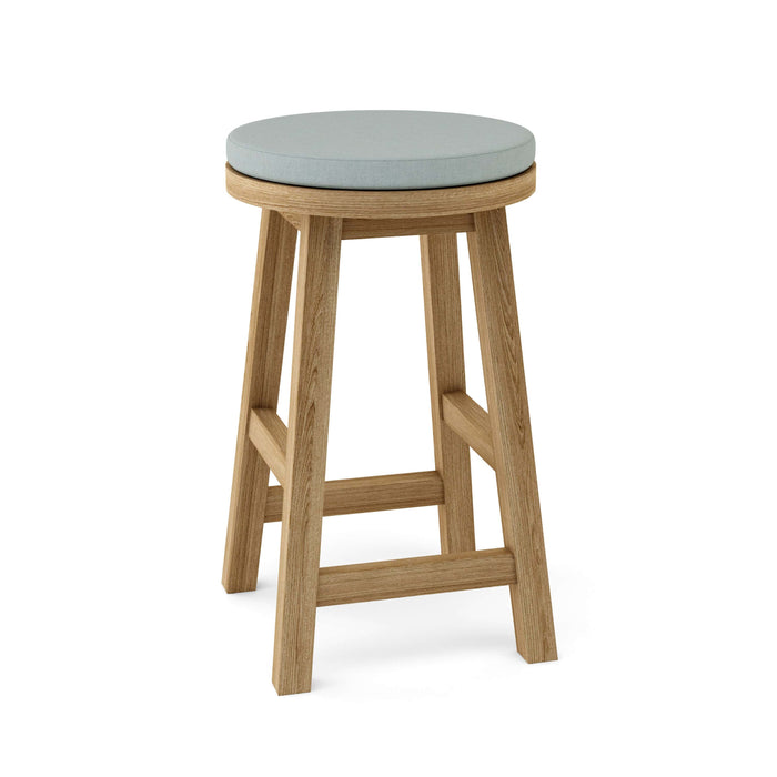 Anderson Teak Counter Stool Mist Anderson Teak Alpine Outdoor Wood Round Counter Stool