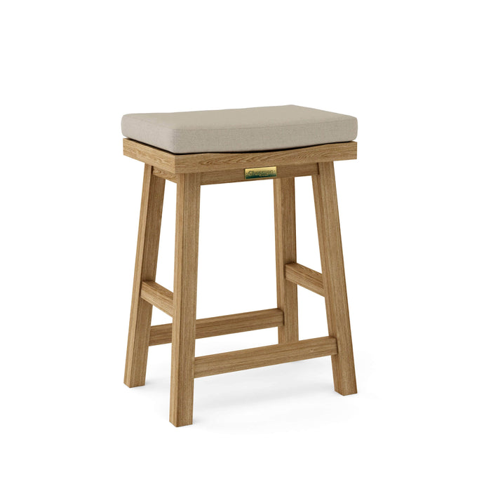 Anderson Teak Counter Stool Natural Anderson Teak Alpine Outdoor Wood Rectangular Counter Stool