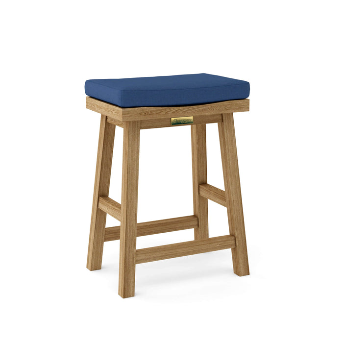 Anderson Teak Counter Stool Navy Anderson Teak Alpine Outdoor Wood Rectangular Counter Stool