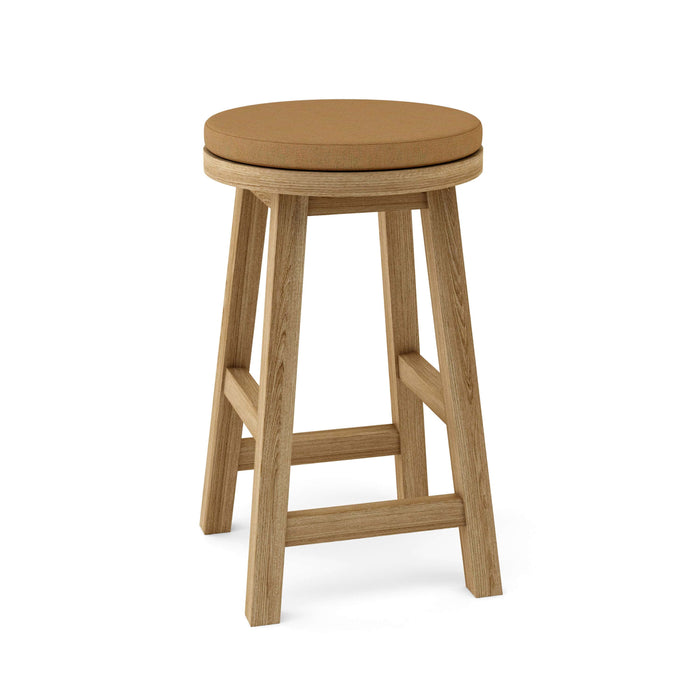 Anderson Teak Counter Stool Teak Anderson Teak Alpine Outdoor Wood Round Counter Stool