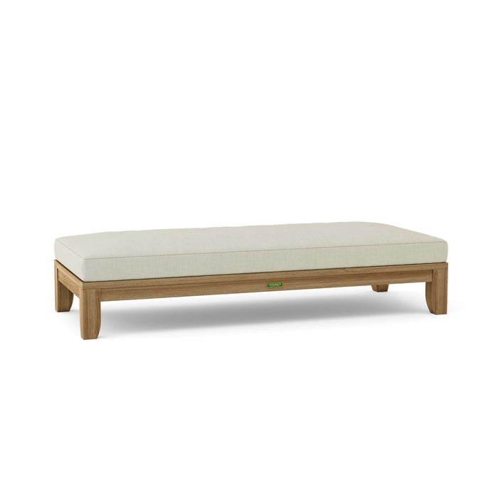 Anderson Teak Daybed Natural Anderson Teak Luxe 72″ Outdoor Wood Daybed