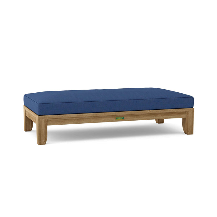 Anderson Teak Daybed Navy Anderson Teak Luxe 60″ Outdoor Wood Daybed