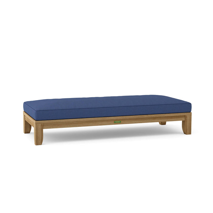 Anderson Teak Daybed Navy Anderson Teak Luxe 72″ Outdoor Wood Daybed