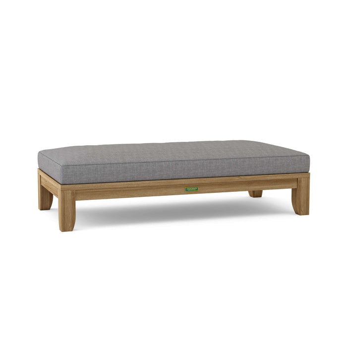 Anderson Teak Daybed Slate Anderson Teak Luxe 60″ Outdoor Wood Daybed