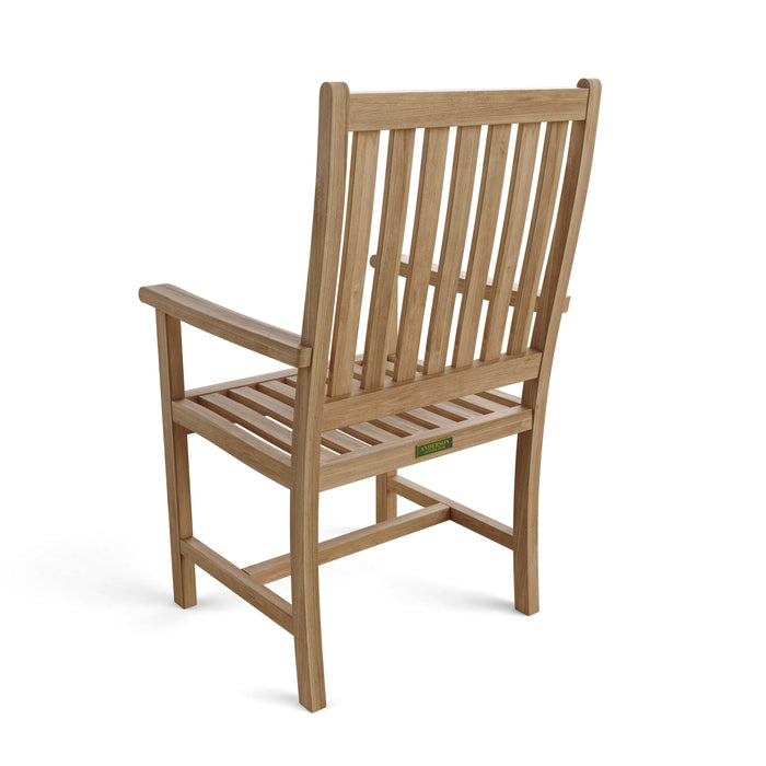 Anderson Teak Dining Chair Anderson Teak Honey Golden Brown Wilshire Dining Armchair