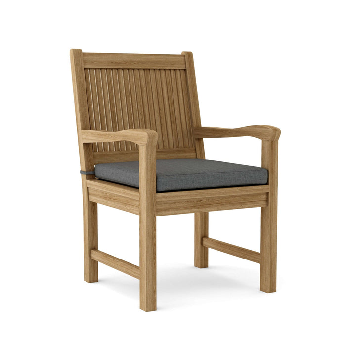 Anderson Teak Dining Chair Charcoal Anderson Teak Chester Outdoor Wood Dining Armchair