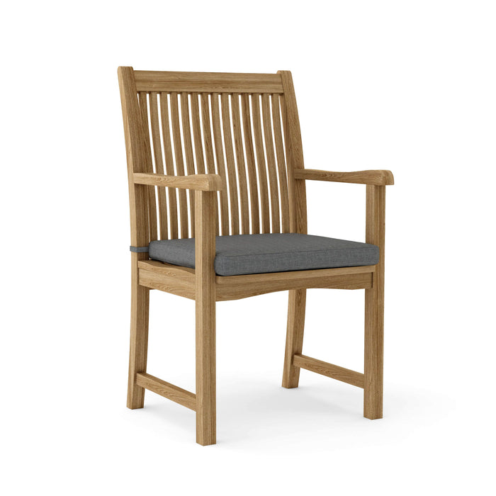 Anderson Teak Dining Chair Charcoal Anderson Teak Chicago Dining Outdoor Wood Armchair