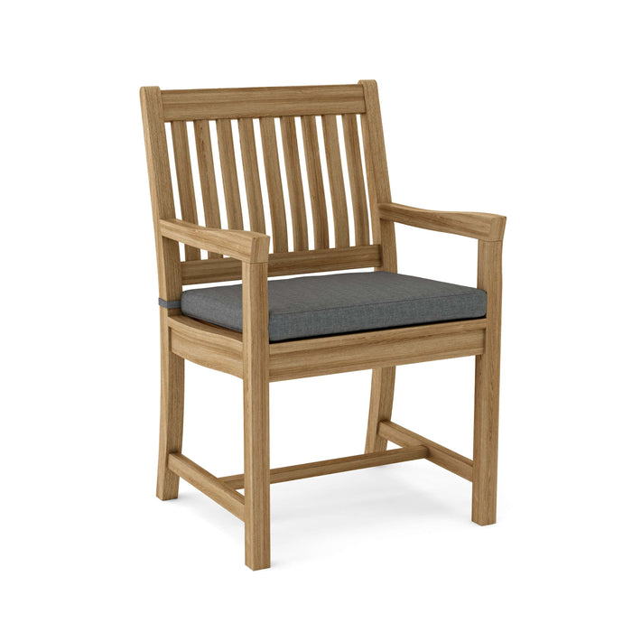 Anderson Teak Dining Chair Charcoal Anderson Teak Honey Golden Brown Rialto Dining Armchair