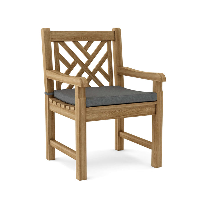 Anderson Teak Dining Chair Charcoal Anderson Teak Honey Golden Brown Vilano Dining Armchair