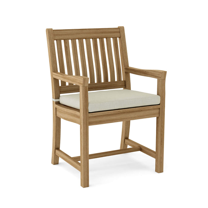 Anderson Teak Dining Chair Natural Anderson Teak Honey Golden Brown Rialto Dining Armchair