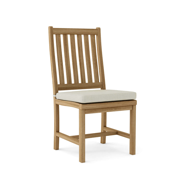 Anderson Teak Dining Chair Natural Anderson Teak Wilshire Outdoor Wood Dining Chair