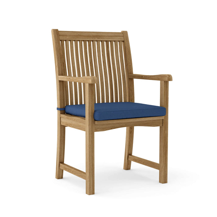 Anderson Teak Dining Chair Navy Anderson Teak Chicago Dining Outdoor Wood Armchair