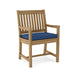 Anderson Teak Dining Chair Navy Anderson Teak Honey Golden Brown Rialto Dining Armchair