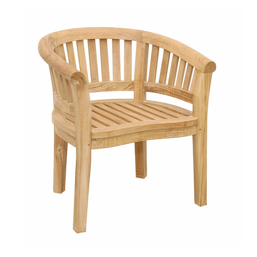 Anderson Teak Dining Chair None Anderson Teak Honey Golden Brown Curve Dining Armchair Extra Thick