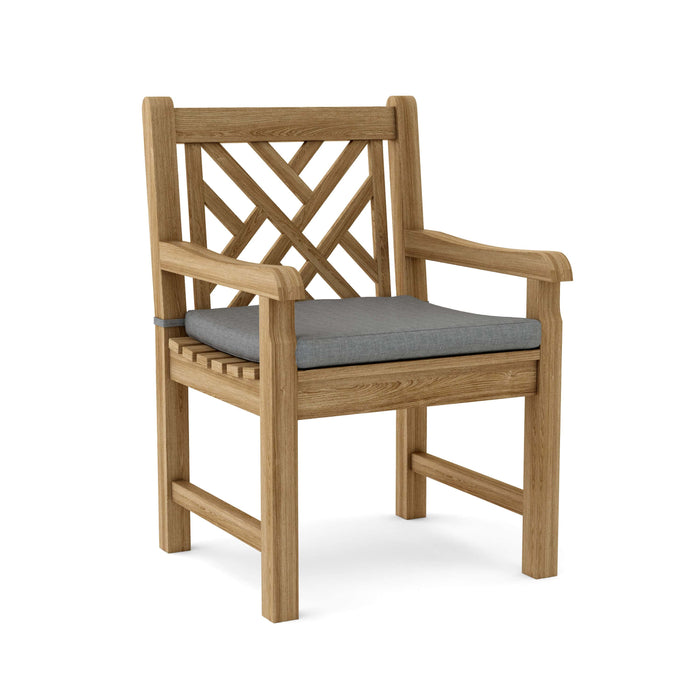 Anderson Teak Dining Chair Slate Anderson Teak Honey Golden Brown Vilano Dining Armchair