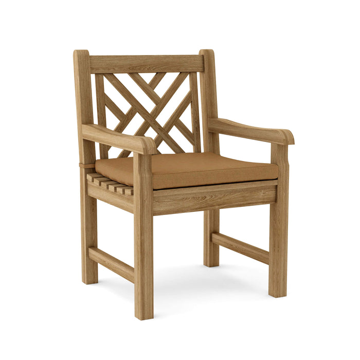 Anderson Teak Dining Chair Teak Anderson Teak Honey Golden Brown Vilano Dining Armchair