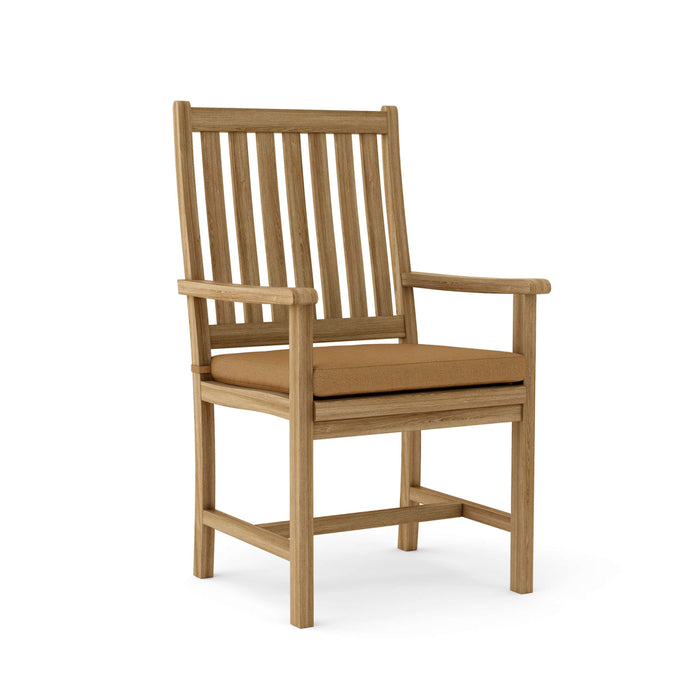 Anderson Teak Dining Chair Teak Anderson Teak Honey Golden Brown Wilshire Dining Armchair