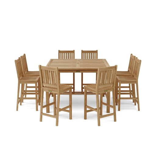 Anderson Teak Dining Set Anderson Teak Bar Table and 8 Chairs Bar Table Set