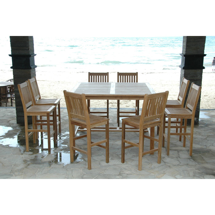 Anderson Teak Dining Set Anderson Teak Bar Table and 8 Chairs Bar Table Set